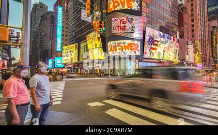 NEW YORK LEBT MIT DEM CORONAVIRUS Stockfoto