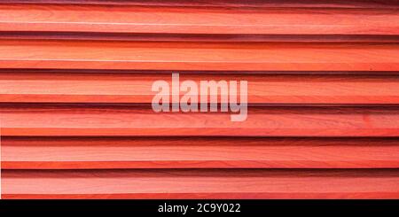 Schöne Nahaufnahme Hintergrund rot braun Metall horizontale Textur. Ideal für den Einsatz im Design oder Tapete Stockfoto