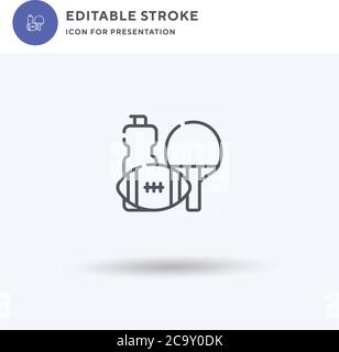 Sport Symbol Vektor, gefüllt flache Zeichen, solide Piktogramm isoliert auf weiß, Logo-Illustration. Sport-Symbol für die Präsentation. Stock Vektor