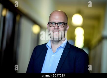 Berlin, Deutschland. August 2020. Samuel Salzborn, Ansprechpartner zum Thema Antisemitismus des Landes Berlin. Quelle: Britta Pedersen/dpa-Zentralbild/dpa/Alamy Live News Stockfoto