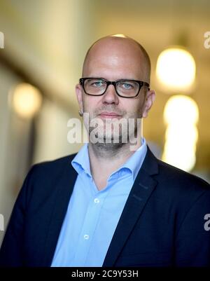 Berlin, Deutschland. August 2020. Samuel Salzborn, Ansprechpartner zum Thema Antisemitismus des Landes Berlin. Quelle: Britta Pedersen/dpa-Zentralbild/dpa/Alamy Live News Stockfoto