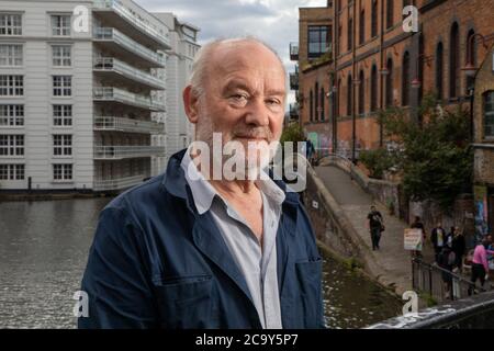 Vince Power, irischer Musikort und Festivalbesitzer und Gründer von Mean Fiddler, der in London lebt und arbeitet. Er wird in Camden Lock, ne, fotografiert Stockfoto