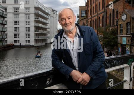 Vince Power, irischer Musikort und Festivalbesitzer und Gründer von Mean Fiddler, der in London lebt und arbeitet. Er wird in Camden Lock, ne, fotografiert Stockfoto