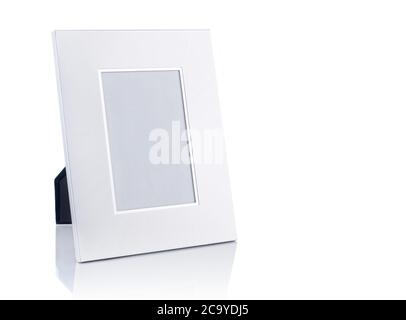Bilderrahmen, isoliert auf weiss Stockfoto