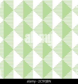 Laconic minimal mint Farbe Streifen karierten nahtlose Muster für Hintergrund, Stoff, Textil, Wrap, Oberfläche, Web-und Print-Design. Vintage Vibes Pastell c Stock Vektor