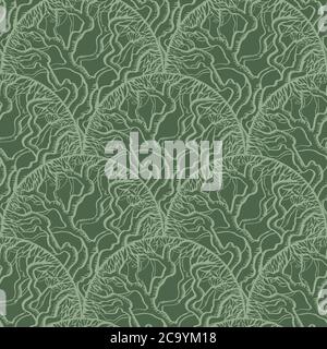 Alte mediterrane Olivenbaum nahtlose Muster für Hintergrund, Stoff, Textil, Wrap, Oberfläche, Web-und Print-Design. Eiche Baum Silhouette Vektor Kachel ra Stock Vektor