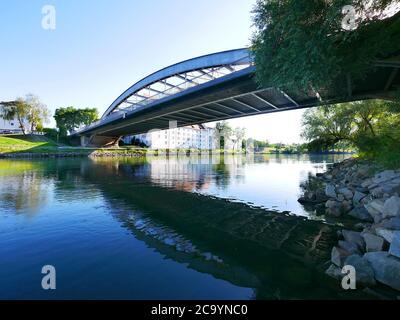 Straubing: Brücke über die Donau Stockfoto