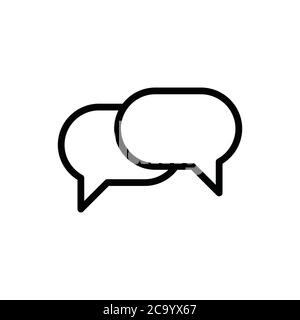 Symbolvektor für Sprechchat-Blase Stock Vektor