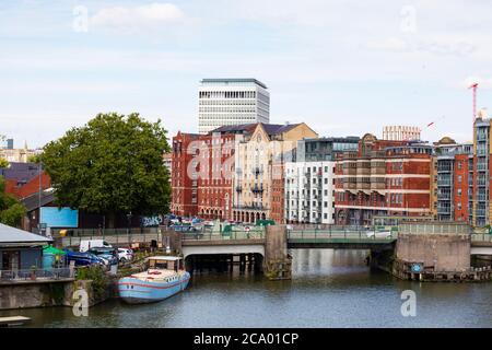 Princes Street Swing Bridge, Bristol, England. Juli 2020 Stockfoto