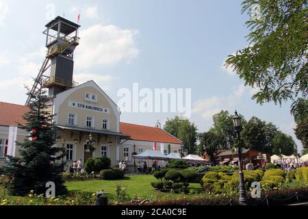 Die Mine befindet sich in der Stadt Wieliczka, in der Nähe von Krakau. Polen, AUGUST 2018. Stockfoto