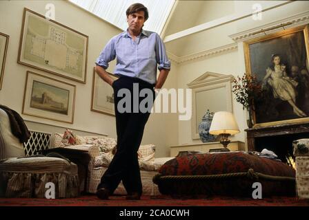 Bryan Ferry zu Hause in London 1982 Stockfoto