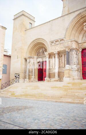 Die Abtei von Saint-Gilles, Kloster in Saint-Gilles, Südfrankreich Stockfoto