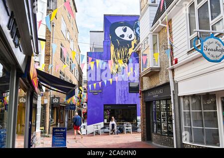 Das berühmte Einkaufsviertel Lanes von Brighton Sussex UK Stockfoto