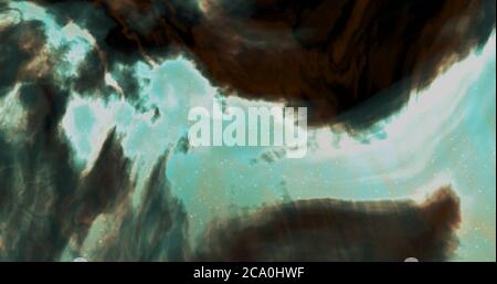 3d Illustration gerenderte Wolken Gas im Weltraumgalaxie Nebel Sternenstaub mit Licht Stockfoto