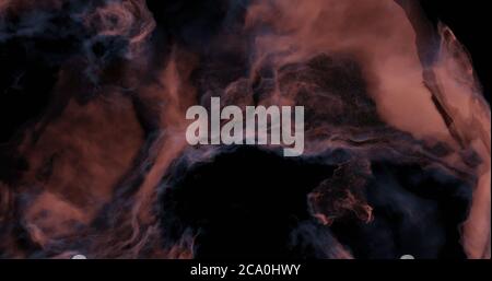 3d Illustration gerenderte Wolken Gas im Weltraumgalaxie Nebel Sternenstaub mit Sternen Stockfoto