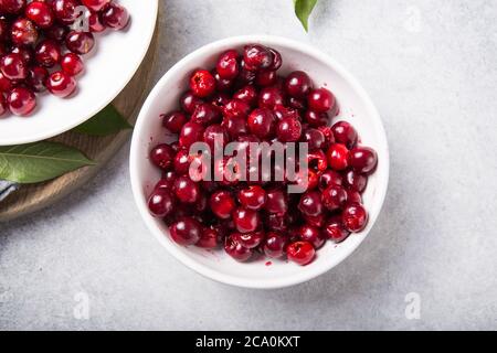 Frische Kirschen entsteint Stockfoto