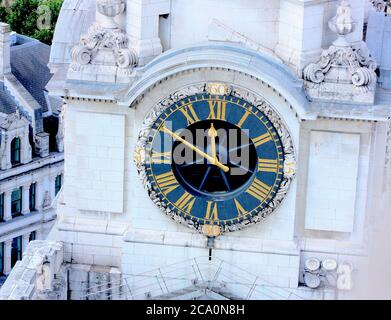 Clock Tower, St Paul's Cathedral aus der Stone Gallery, London Stockfoto