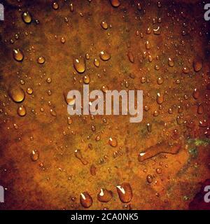 Nahaufnahme eines Wassertropfens Stockfoto