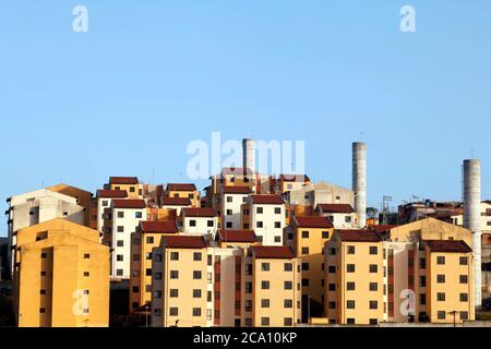 Blocks von beliebten Wohngebäude in Sao Paulo, Brasilien Stockfoto