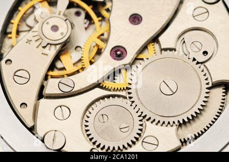 Uhrwerk Stockfoto