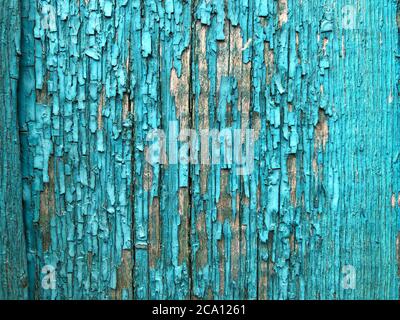 Die alten hölzernen Planken einer Scheune mit abblätternde Farbe Stockfoto