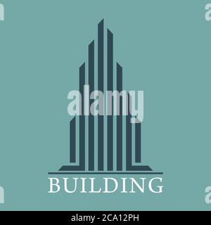 Immobilien, Gebäude, Bau und Architektur Logo Design Vector EPS 10. Stock Vektor