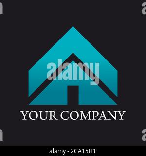 Immobilien, Gebäude, Bau und Architektur Logo Design Vector EPS 10. Stock Vektor