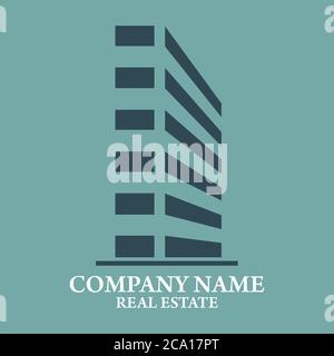 Immobilien, Gebäude, Bau und Architektur Logo Design Vector EPS 10. Stock Vektor