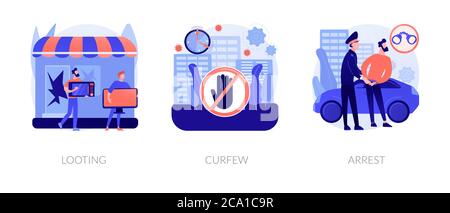 Öffentliche Protest abstrakte Konzept Vektor Illustrationen. Stock Vektor