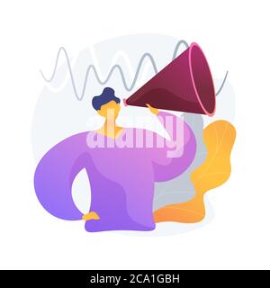 Klimadaten teilen und verwenden abstrakte Konzept Vektor Illustration. Stock Vektor