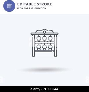 Yunluo Symbolvektor, gefülltes flaches Zeichen, solides Piktogramm isoliert auf weiß, Logo-Illustration. Yunluo Symbol für die Präsentation. Stock Vektor