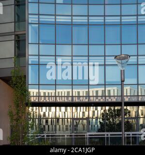 Detail eines modernen Glasgebäude. Stockfoto