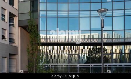 Detail eines modernen Glasgebäude. Stockfoto