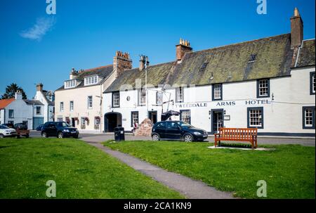 Tweeddale Arms Hotel, Gifford, East Lothian, Schottland, Großbritannien. Stockfoto