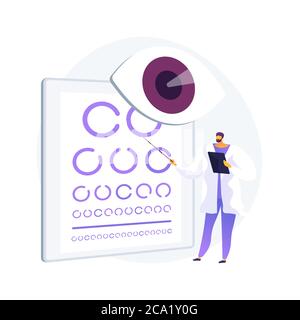 Vision Screening abstrakte Konzept Vektor Illustration. Stock Vektor