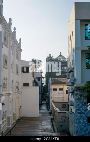 Ipoh, Malaysia - 25. Juli 2020 : Heritage Trail eine der berühmten Attraktion in Ipoh, aufgrund seiner einzigartigen Erbe Gebäude und Street Art. Stockfoto