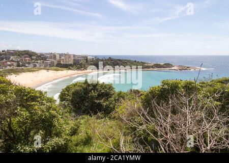 Freshwater Bay, Sydney, Australien an einem sonnigen Tag Stockfoto