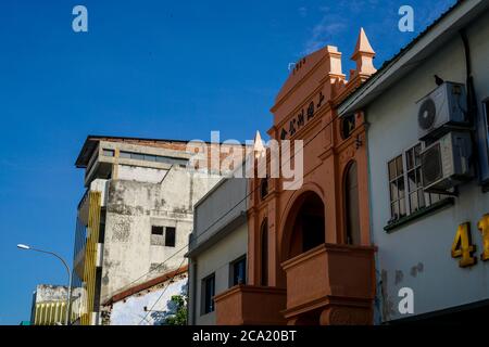 Ipoh, Malaysia - 25. Juli 2020 : Heritage Trail eine der berühmten Attraktion in Ipoh, aufgrund seiner einzigartigen Erbe Gebäude und Street Art. Stockfoto