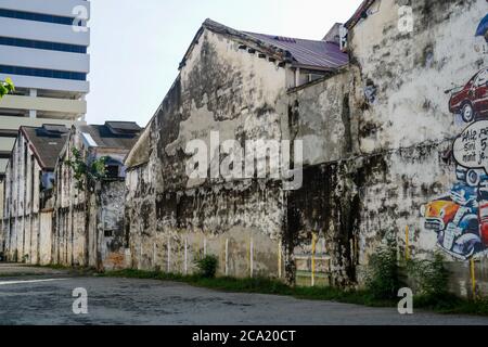 Ipoh, Malaysia - 25. Juli 2020 : Heritage Trail eine der berühmten Attraktion in Ipoh, aufgrund seiner einzigartigen Erbe Gebäude und Street Art. Stockfoto