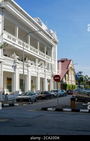 Ipoh, Malaysia - 25. Juli 2020 : Heritage Trail eine der berühmten Attraktion in Ipoh, aufgrund seiner einzigartigen Erbe Gebäude und Street Art. Stockfoto