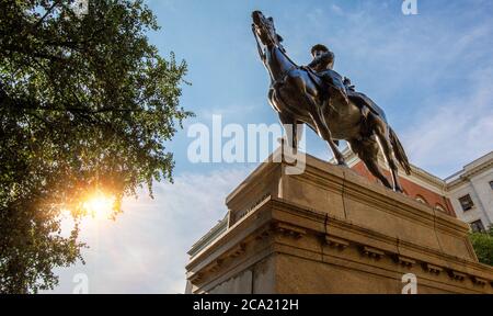 Joseph Hooker Statue in Boston. Stockfoto