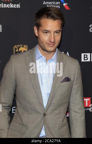 LOS ANGELES - 6. JANUAR: Justin Hartley bei der BAFTA Tea Party 2018 Ankunft im Four Seasons Hotel Los Angeles am 6. Januar 2018 in Beverly Hills, CA Stockfoto