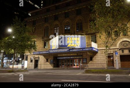 Melbourne Australia Covid-19 Lockdown. Melbournes leere Straßen während der Coronavirus-Pandemie 2020 . Stockfoto