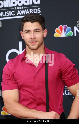 LAS VEGAS - MAI 20: Nick Jonas bei den Billboard Music Awards 2018 in der MGM Grand Garden Arena am 20. Mai 2018 in Las Vegas, NV Stockfoto