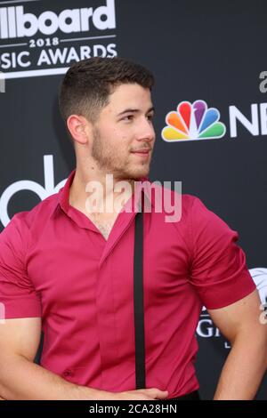 LAS VEGAS - MAI 20: Nick Jonas bei den Billboard Music Awards 2018 in der MGM Grand Garden Arena am 20. Mai 2018 in Las Vegas, NV Stockfoto