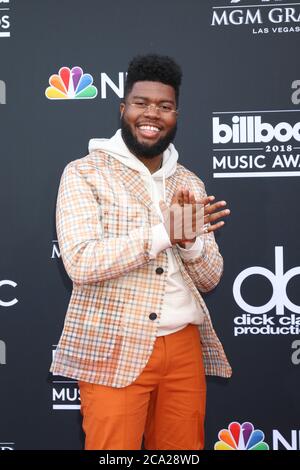 LAS VEGAS - MAI 20: Khalid bei den Billboard Music Awards 2018 in der MGM Grand Garden Arena am 20. Mai 2018 in Las Vegas, NV Stockfoto