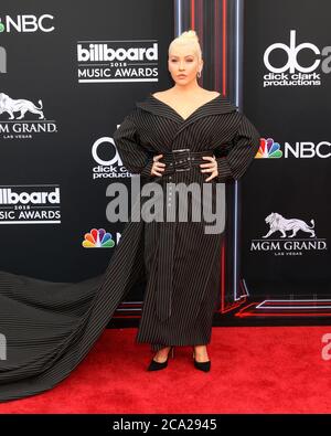 LAS VEGAS - MAI 20: Christina Aguilera bei den Billboard Music Awards 2018 in der MGM Grand Garden Arena am 20. Mai 2018 in Las Vegas, NV Stockfoto