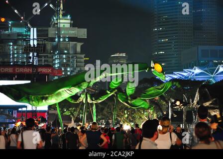 Maskottchen im Singapur F1 Grand Prix 2013 Stockfoto