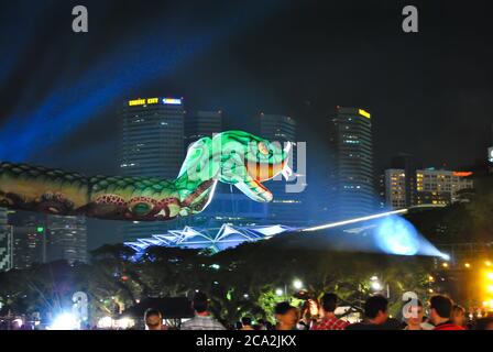 Maskottchen im Singapur F1 Grand Prix 2013 Stockfoto