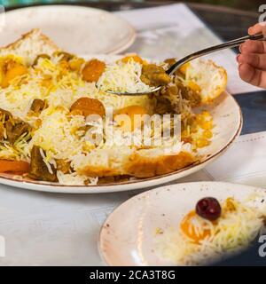 Essen shah Pilaf Nahaufnahme Stockfoto